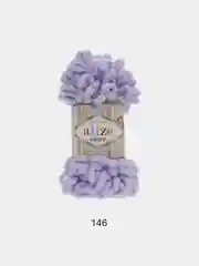 Лавандовый пряжа Alize Puffy, петельки большие, микрополиэстер, 100 г, 9 м