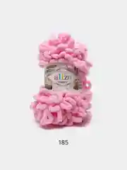 Розовый пряжа Alize Puffy, петельки большие, микрополиэстер, 100 г, 9 м