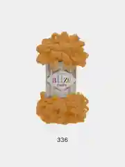 Оранжевый пряжа Alize Puffy, петельки большие, микрополиэстер, 100 г, 9 м