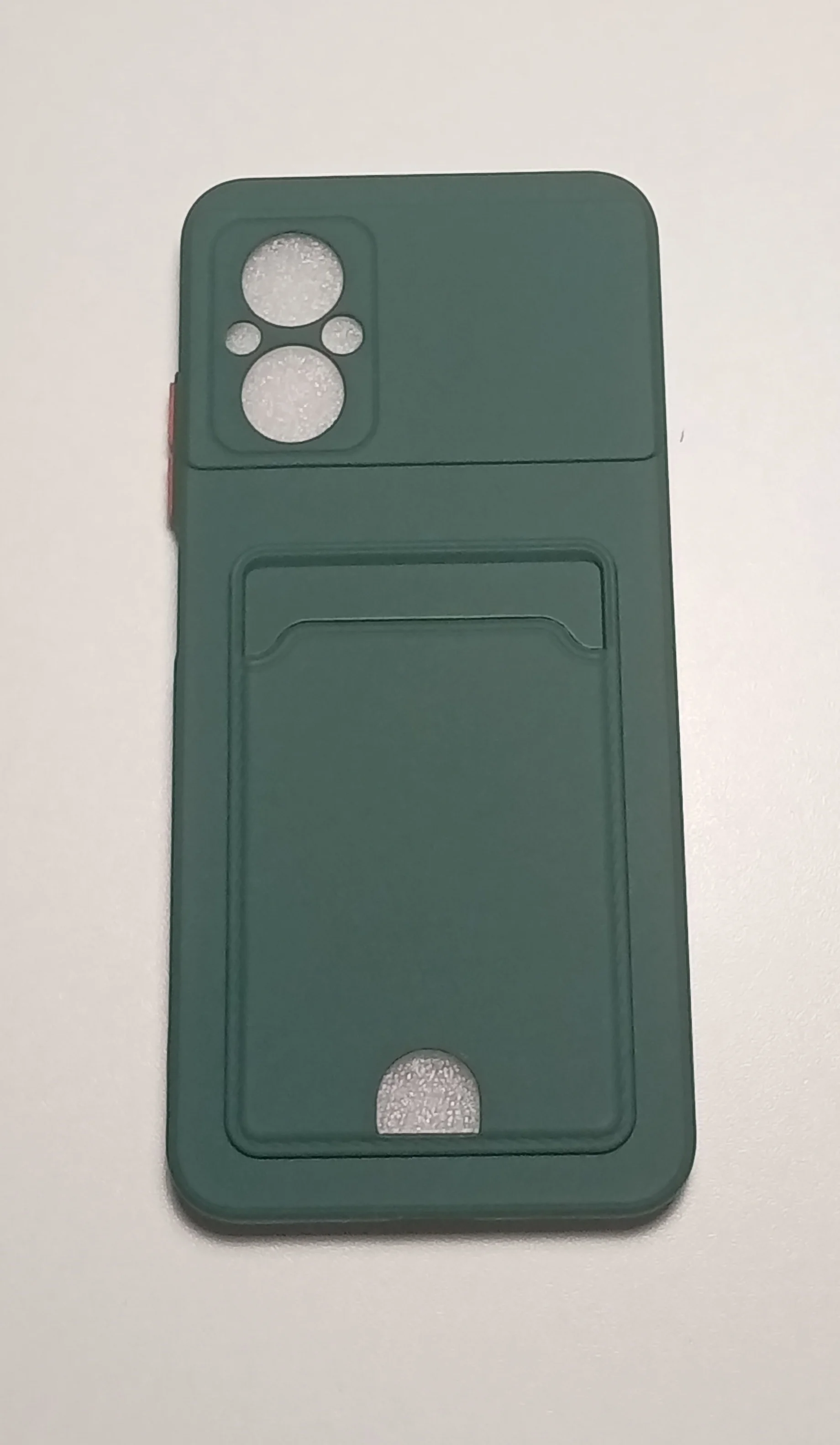 Тёмно-зелёный чехол XIAOMI POCO M5 / POCO M4 5G с защитой камеры и карманом для пластиковой карты
