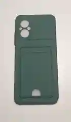 Тёмно-зелёный чехол XIAOMI POCO M5 / POCO M4 5G с защитой камеры и карманом для пластиковой карты