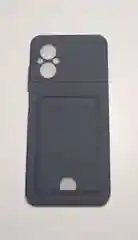 Темно-синий чехол XIAOMI POCO M5 / POCO M4 5G с защитой камеры и карманом для пластиковой карты