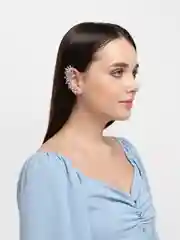 Серебряный серьга-кафф на одно ухо "Крылья ангела"