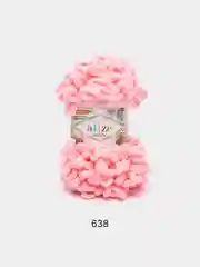 Пудровый пряжа Alize Puffy, петельки большие, микрополиэстер, 100 г, 9 м