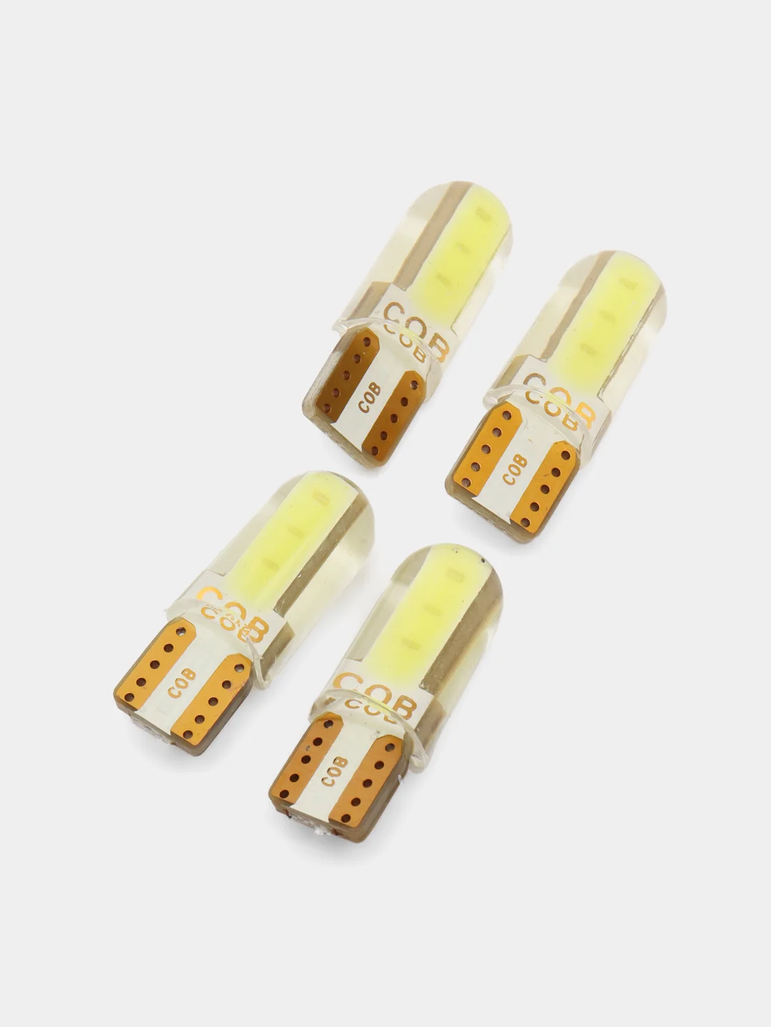 Белый автомобильная светодиодная габаритная LED лампа T10 W5W для ДХО и фар и подцветки салона