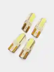 Белый автомобильная светодиодная габаритная LED лампа T10 W5W для ДХО и фар и подцветки салона