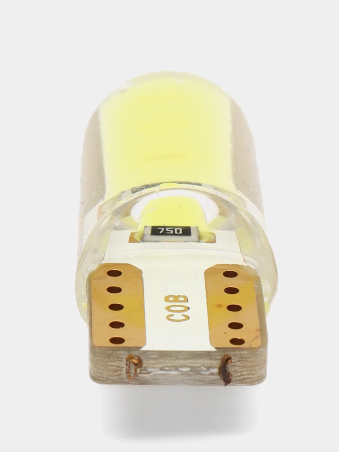 Белый автомобильная светодиодная габаритная LED лампа T10 W5W для ДХО и фар и подцветки салона