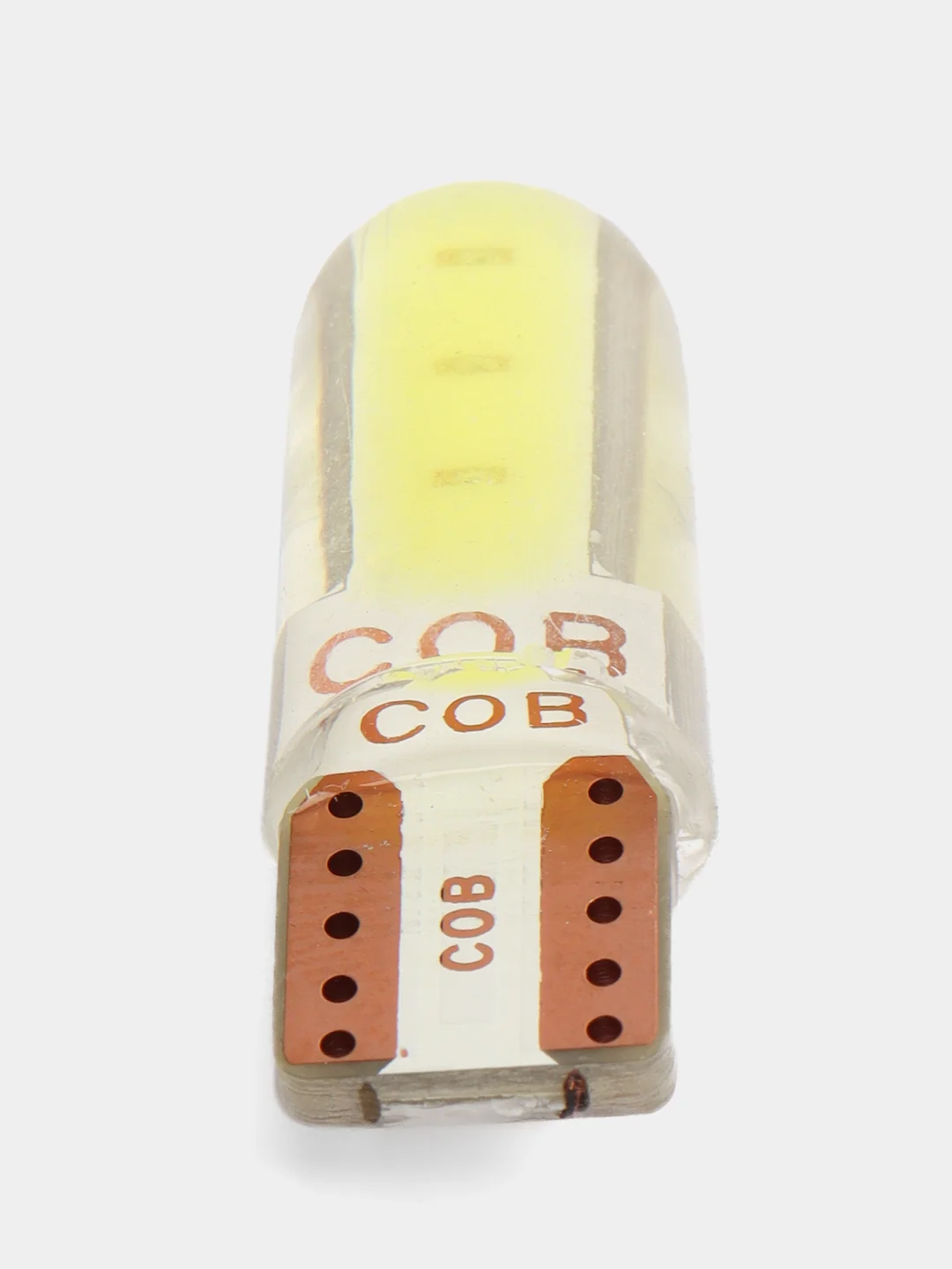 Светодиодные габаритные LED лампы W5W T10 COB 4 автосвет огни