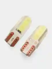 Светодиодные габаритные LED лампы W5W T10 COB 4 автосвет огни