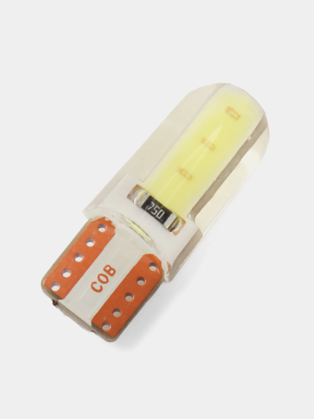 Светодиодные габаритные LED лампы W5W T10 COB 4 автосвет огни