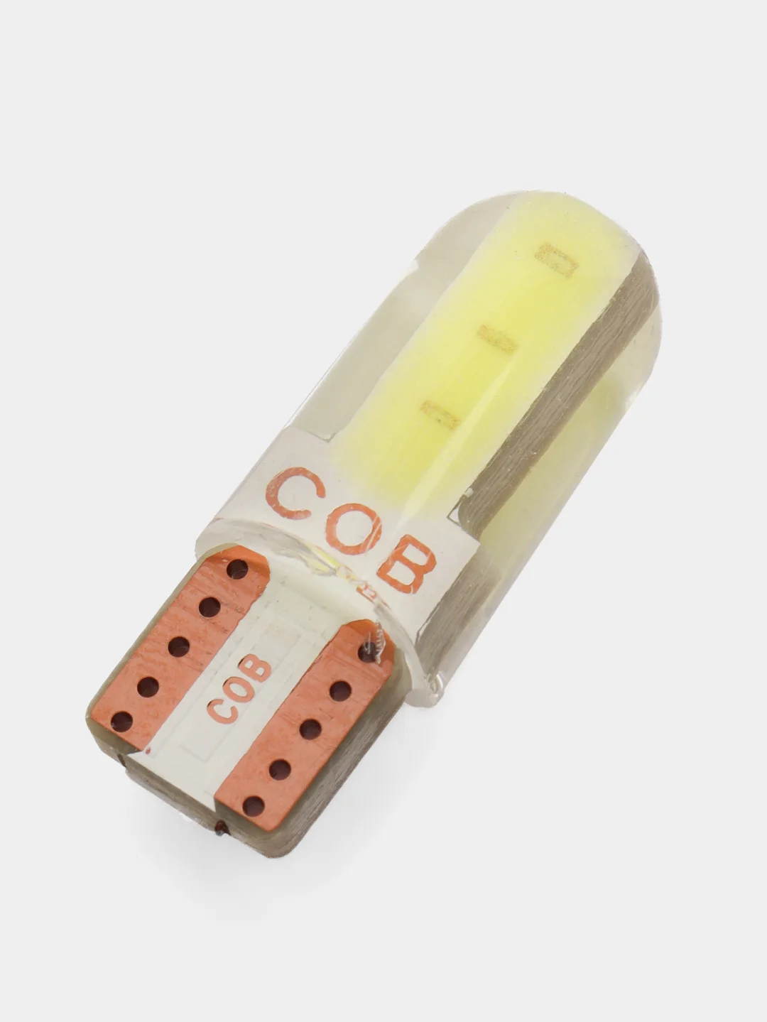 Светодиодные габаритные LED лампы W5W T10 COB 4 автосвет огни