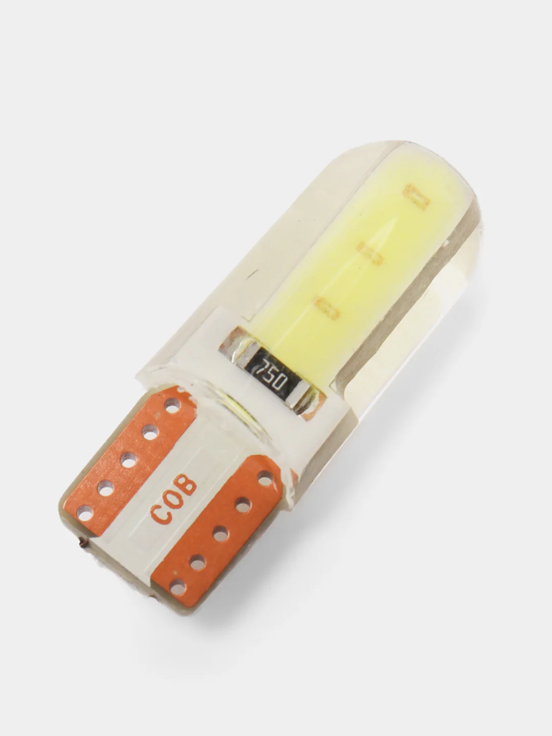 Светодиодные габаритные LED лампы W5W T10 COB 4 автосвет огни