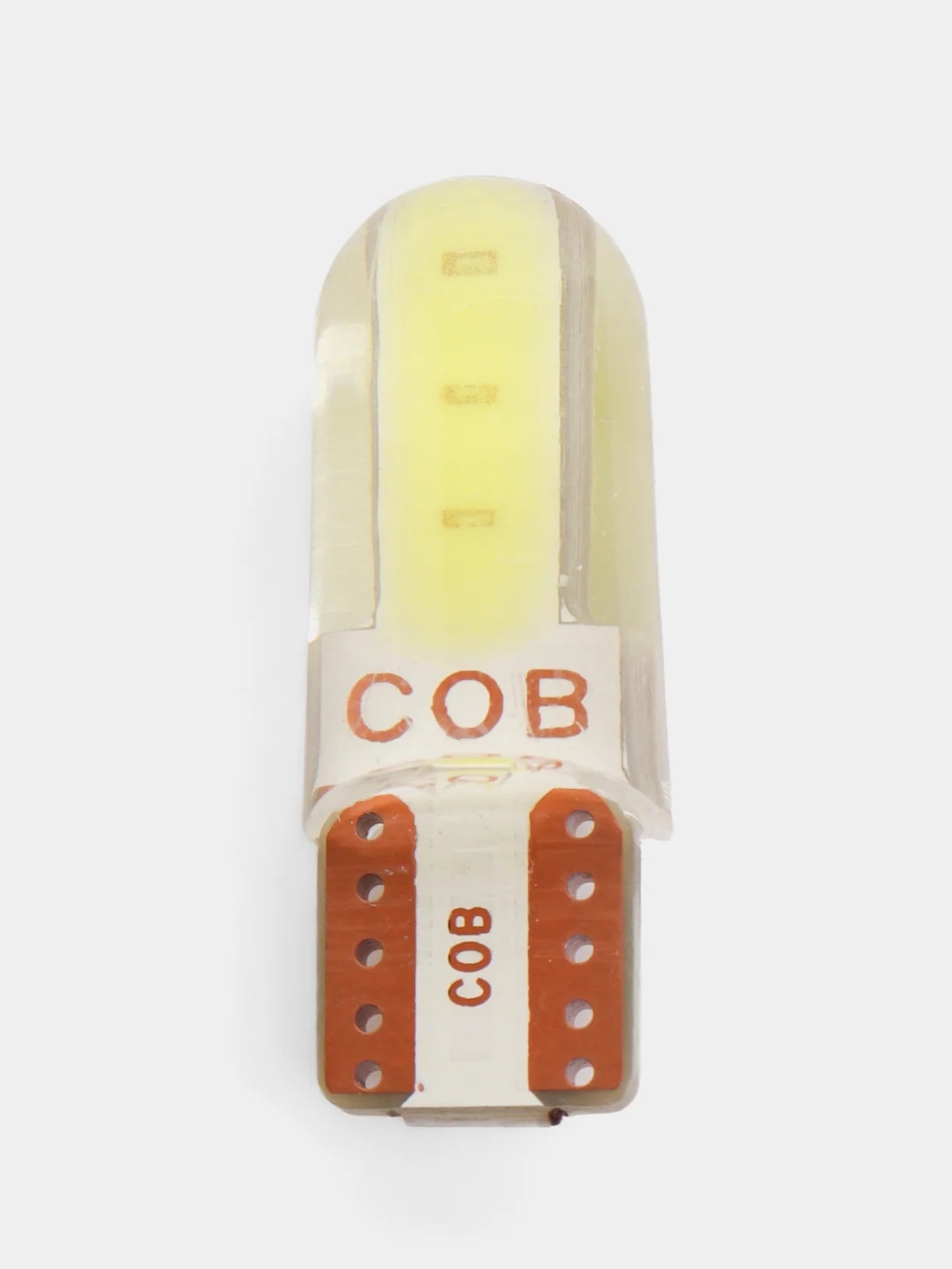 Светодиодные габаритные LED лампы W5W T10 COB 4 автосвет огни