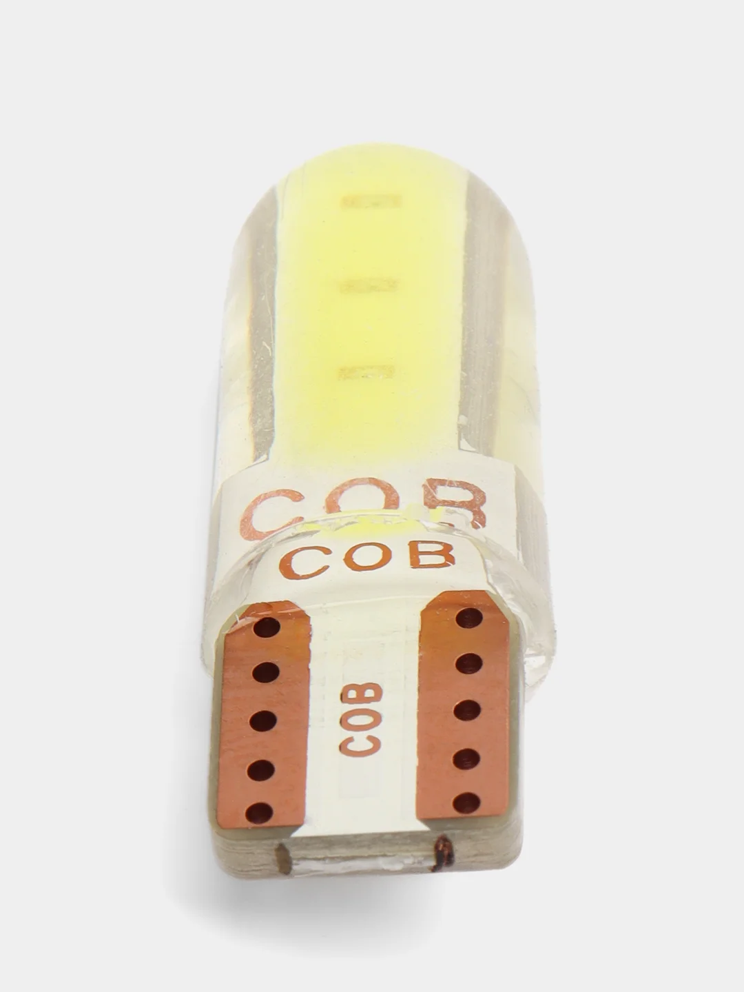 Светодиодные габаритные LED лампы W5W T10 COB 4 автосвет огни