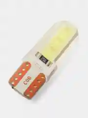 Светодиодные габаритные LED лампы W5W T10 COB 4 автосвет огни