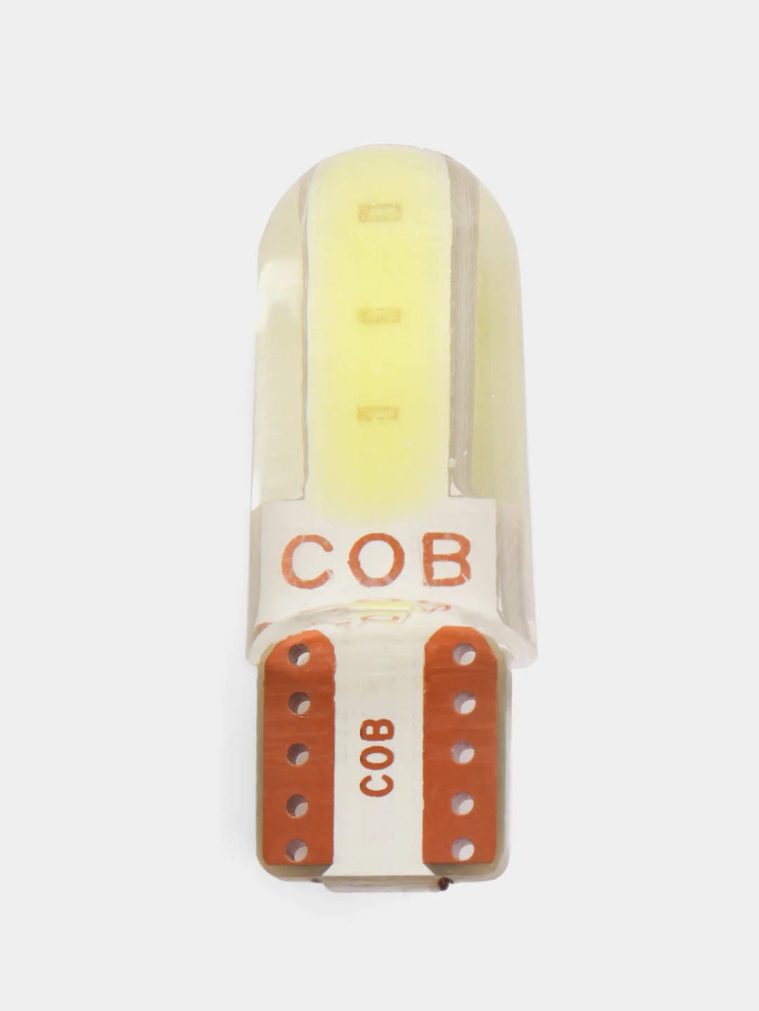 Светодиодные габаритные LED лампы W5W T10 COB 4 автосвет огни