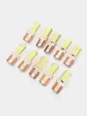 Светодиодные габаритные LED лампы W5W T10 COB 4 автосвет огни