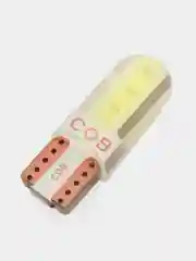 Светодиодные габаритные LED лампы W5W T10 COB 4 автосвет огни