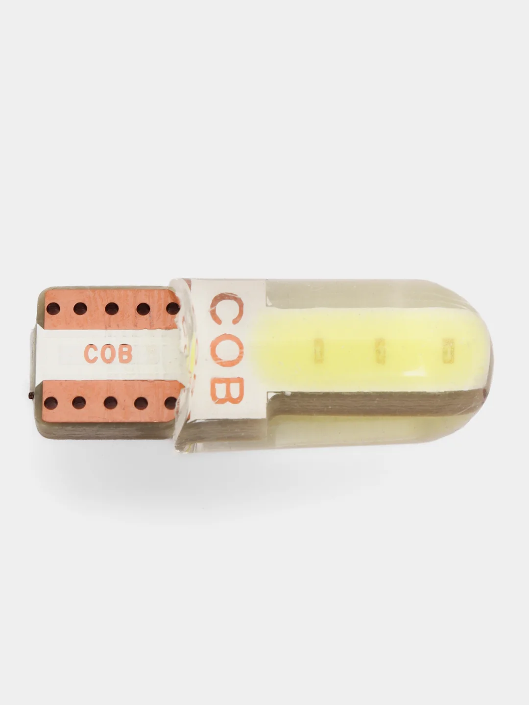 Светодиодные габаритные LED лампы W5W T10 COB 4 автосвет огни