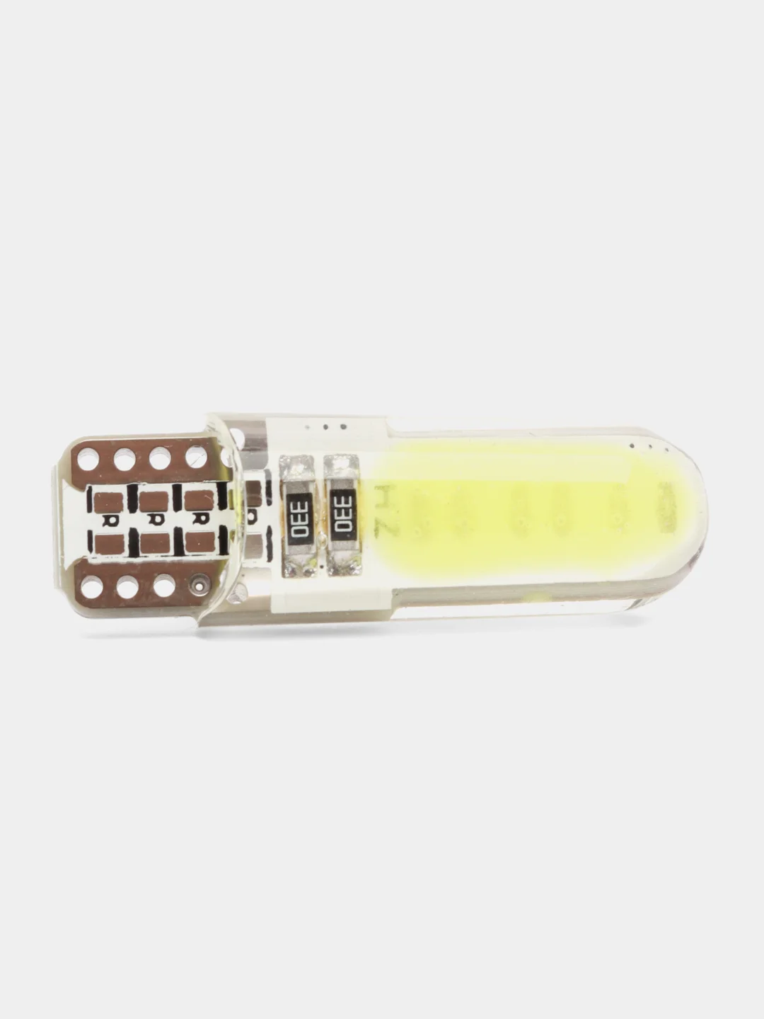 Габаритные LED лампы W5W T10 1-2-4 шт COB 10 Светодиодные Лампочки /огонь/салон/подсветка
