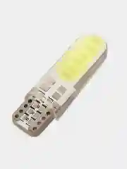Габаритные LED лампы W5W T10 1-2-4 шт COB 10 Светодиодные Лампочки /огонь/салон/подсветка