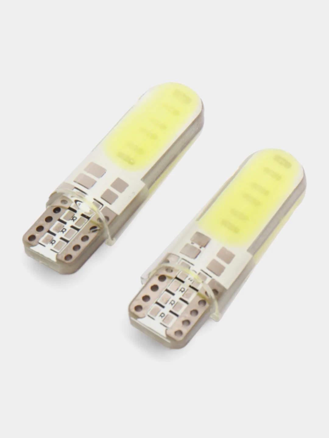 Габаритные LED лампы W5W T10 1-2-4 шт COB 10 Светодиодные Лампочки /огонь/салон/подсветка