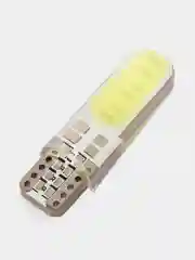 Габаритные LED лампы W5W T10 1-2-4 шт COB 10 Светодиодные Лампочки /огонь/салон/подсветка