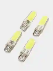 Габаритные LED лампы W5W T10 1-2-4 шт COB 10 Светодиодные Лампочки /огонь/салон/подсветка