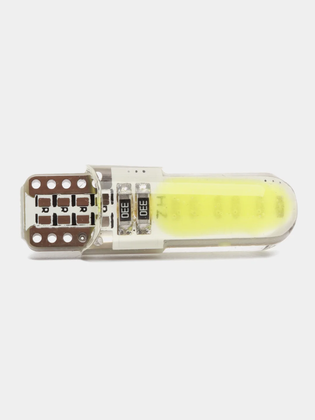 Габаритные LED лампы W5W T10 1-2-4 шт COB 10 Светодиодные Лампочки /огонь/салон/подсветка
