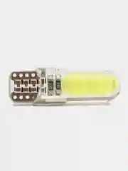 Габаритные LED лампы W5W T10 1-2-4 шт COB 10 Светодиодные Лампочки /огонь/салон/подсветка