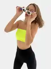 Желтый топ женский