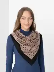 Горчичный платок женский