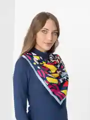 Бежевый меланж платок женский, 4 вида