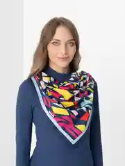Бежевый меланж платок женский, 4 вида