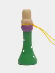 Зеленый свисток деревянный, дудка