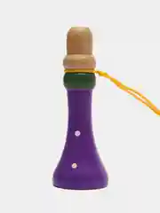 Фиолетовый свисток деревянный, дудка