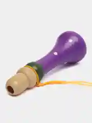 Фиолетовый свисток деревянный, дудка