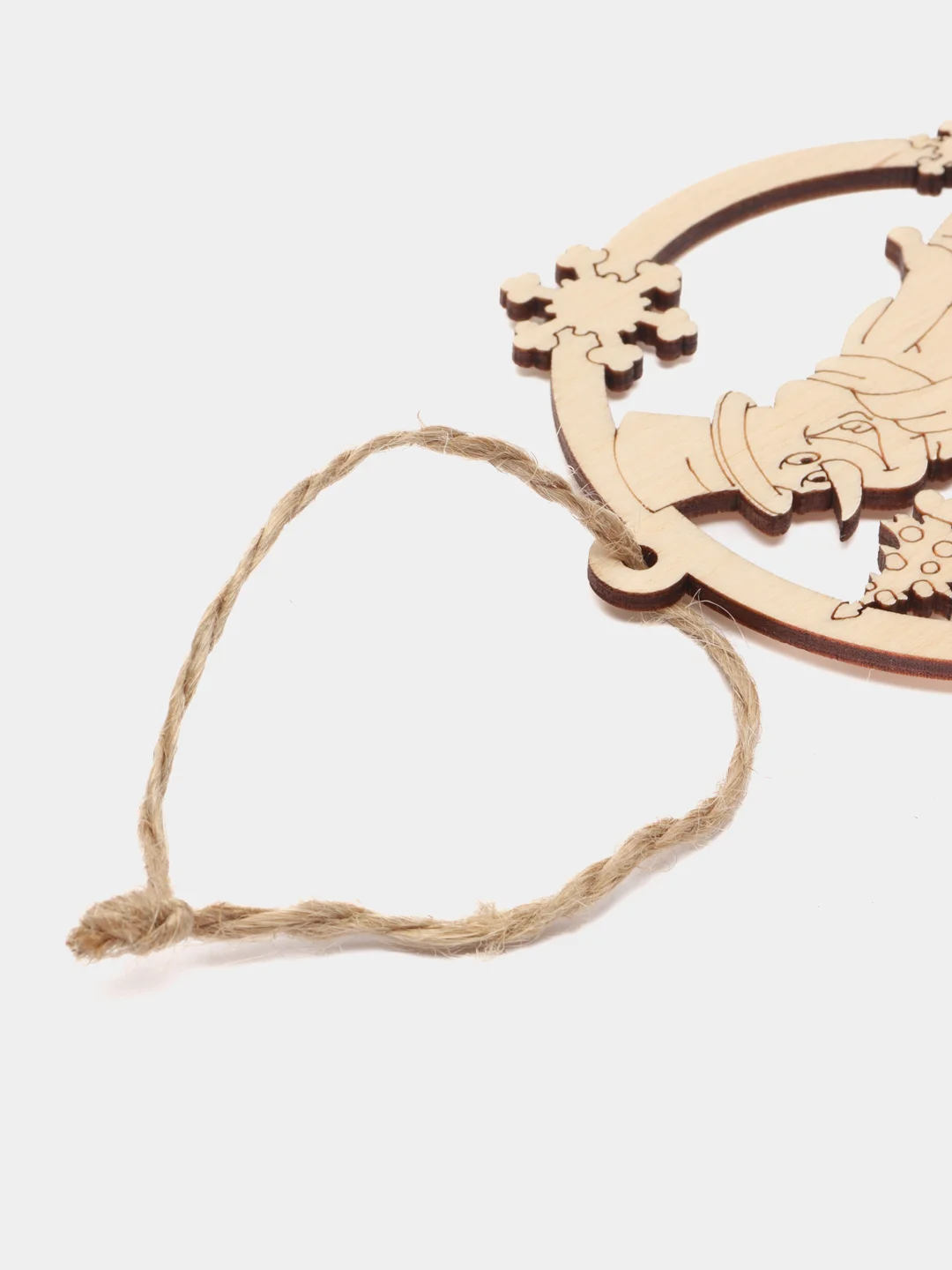 Серый новогодние елочные игрушки из дерева