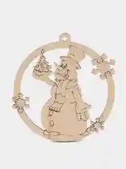 Серый новогодние елочные игрушки из дерева