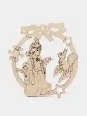 Лимонный новогодние елочные игрушки из дерева