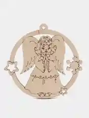 Синий новогодние елочные игрушки из дерева