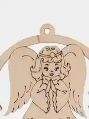 Синий новогодние елочные игрушки из дерева