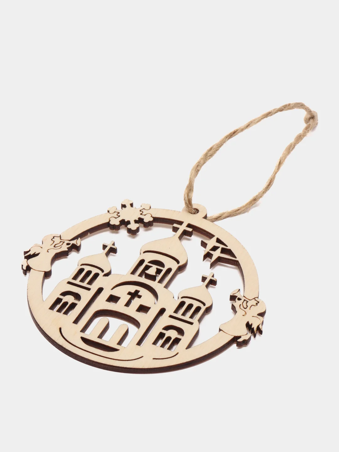 Мятный новогодние елочные игрушки из дерева