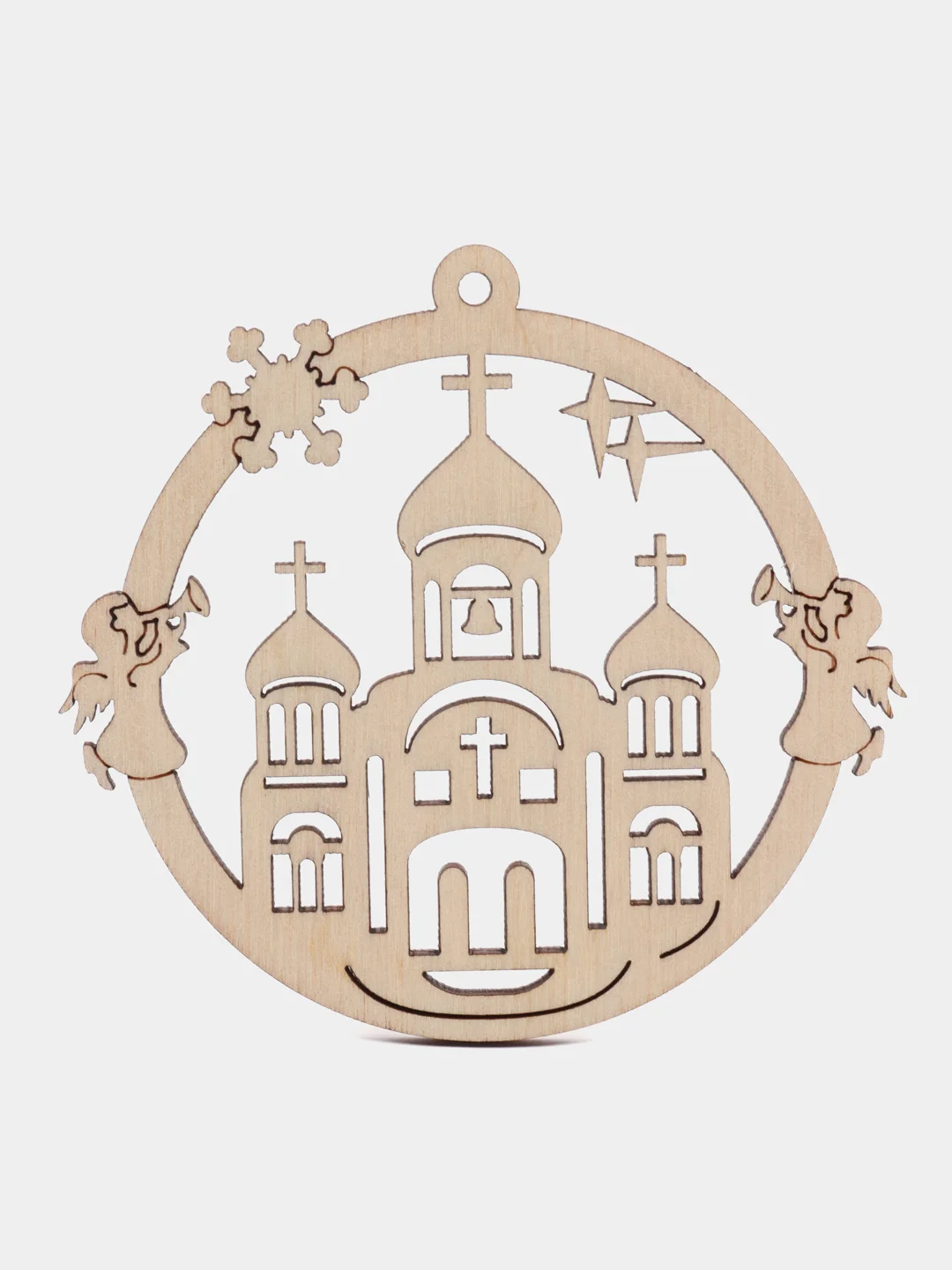 Мятный новогодние елочные игрушки из дерева
