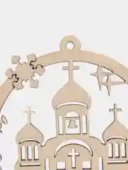 Мятный новогодние елочные игрушки из дерева