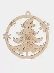 Хром новогодние елочные игрушки из дерева