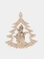 Хаки новогодние елочные игрушки из дерева