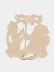 Черный новогодние елочные игрушки из дерева
