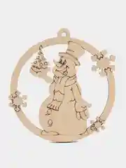 Фуксия новогодние елочные игрушки из дерева