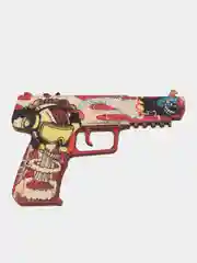 Бордовый резинкострел пистолет Five-Seven из CS:GO, 6 скинов, дерево